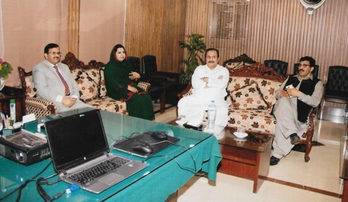 Education Minister Visit BISE Sargodha Regarding OMR System